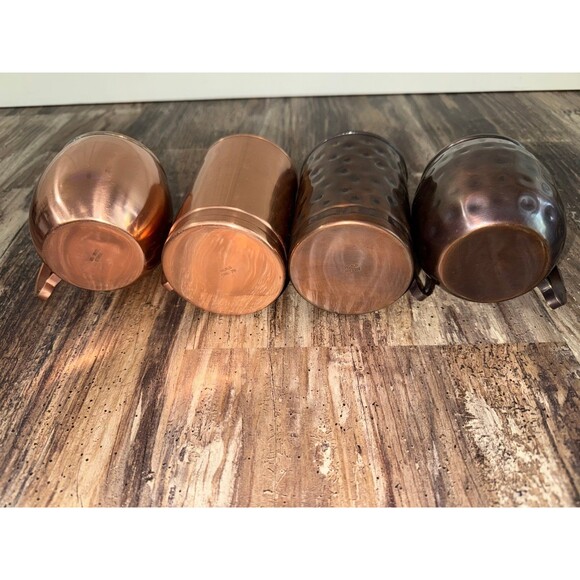 Lot of 4 World Tableware CMM-200 100 Copper MUG Moscow Mule 4" - Picture 4 of 6